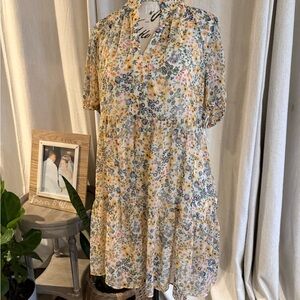MSK Multicolor Floral Dress